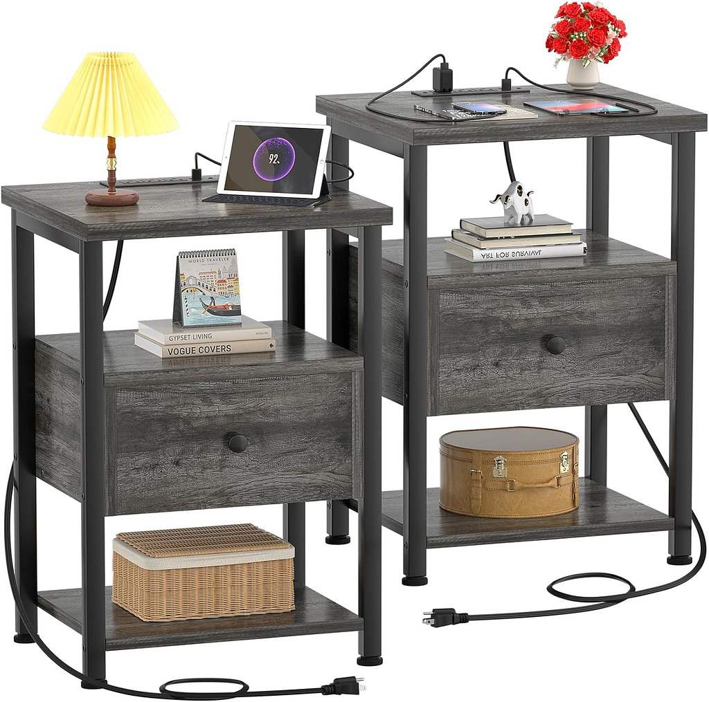 Wood Night Stands For Bedroom