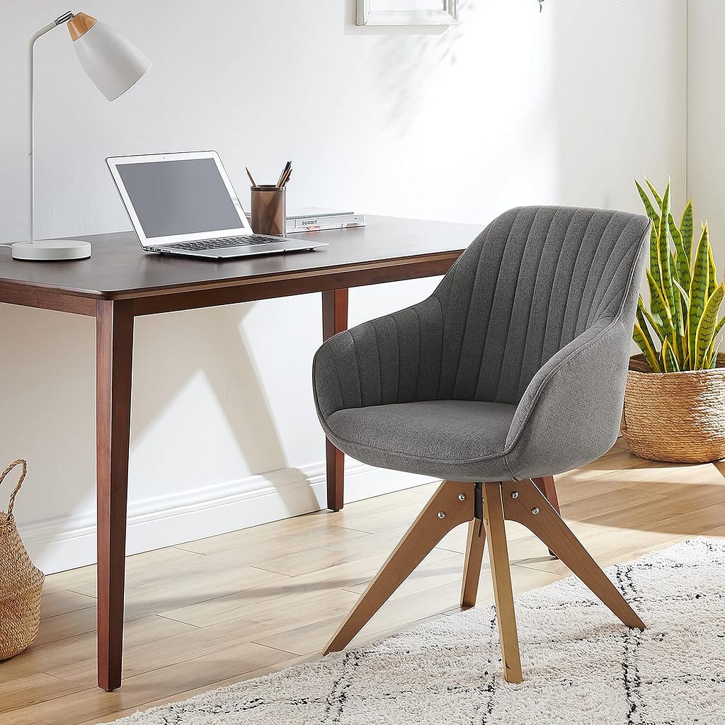 Mid-Century Modern Desk Chair with Beech