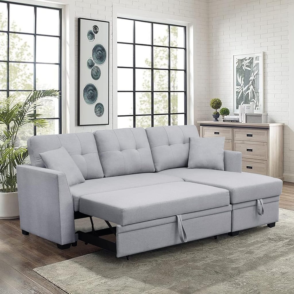 L-Shaped Sleeper Sofa