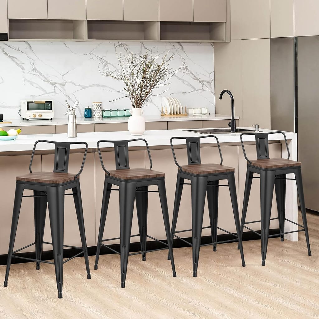 Metal Stools With Back