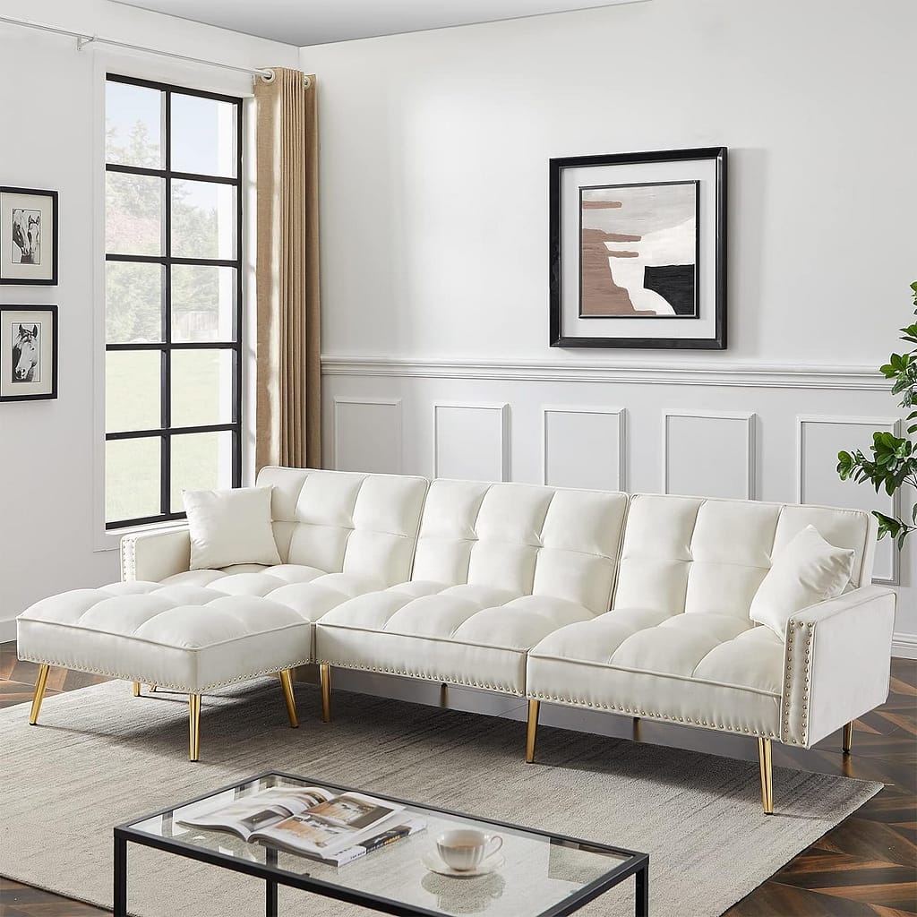 White Couch Sectional