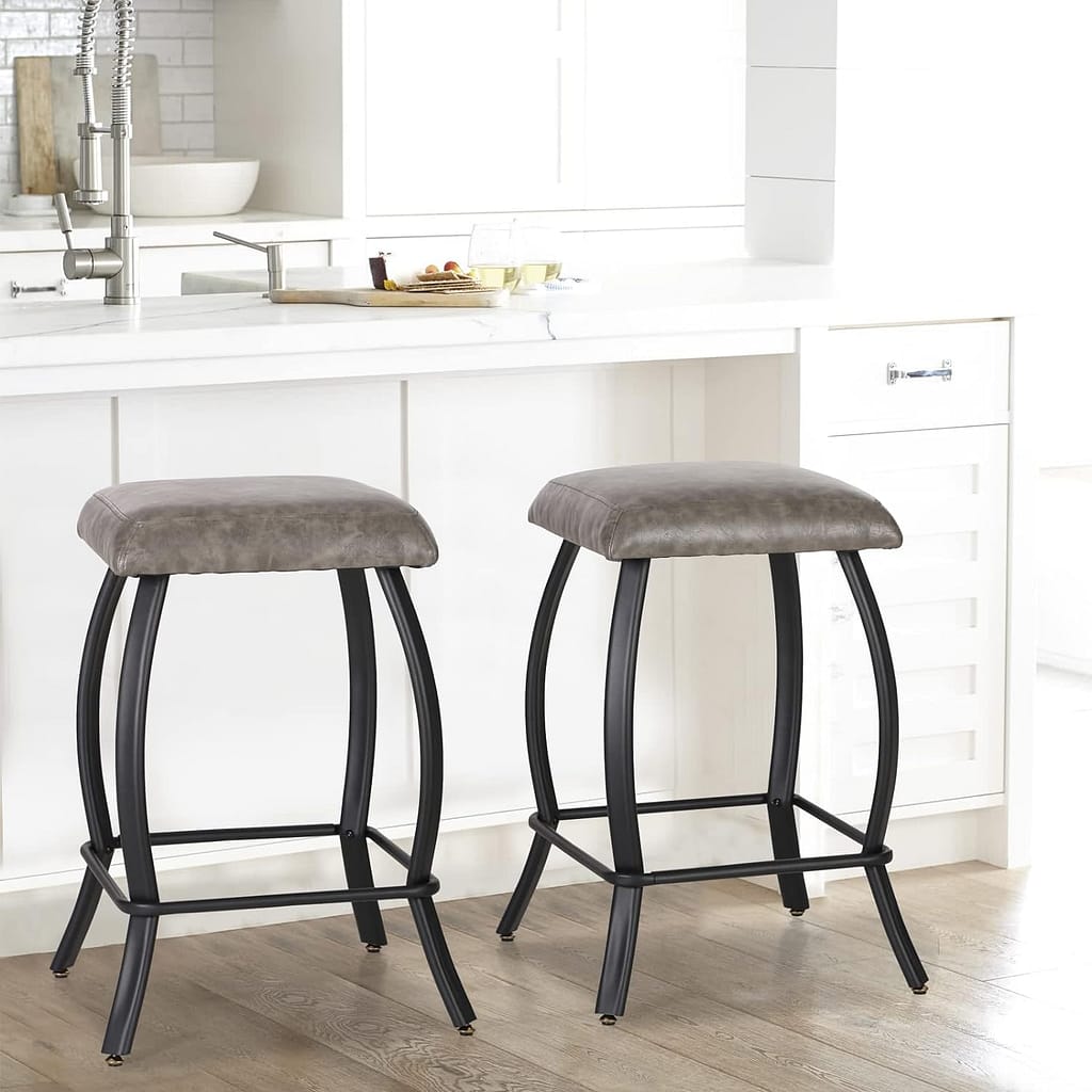 Faux Leather Stools