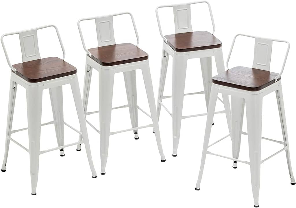 Wood Bar Stools Set Of 4
