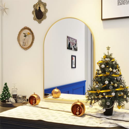 Black Arch Wall Mirror