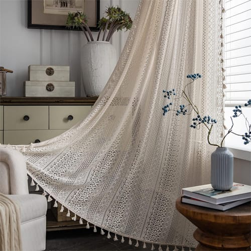 Boho Macrame Curtains