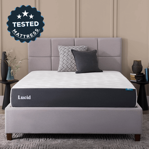 Lucid 10 Inch Memory Foam Mattress With Temperature Regulating