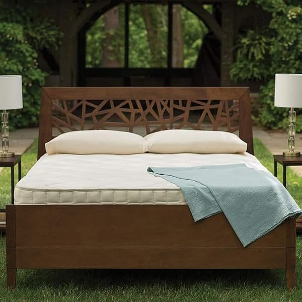 Naturepedic Serenade Organic Mattress - Cushion Firm California King Hybrid Mattress with Encased Coil, Naturally Cooling & Breathable