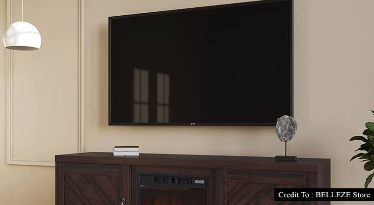 farmhouse fireplace tv stand