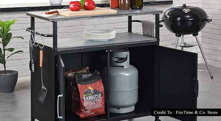 outdoor kitchen cart