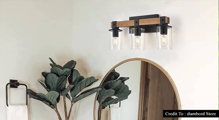 rustic bathroom lighting
