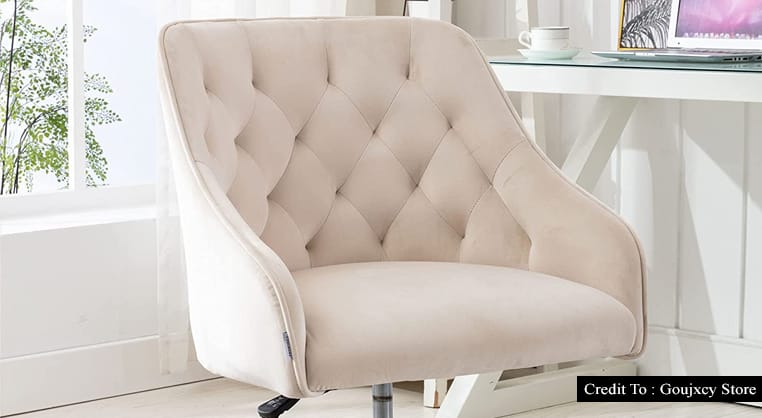 beige desk chair