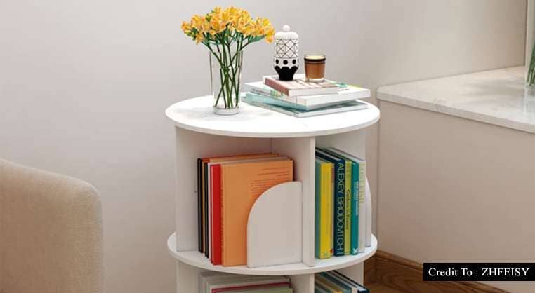 round bookcase