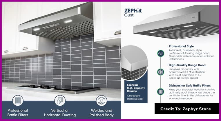 Zephyr vent hood