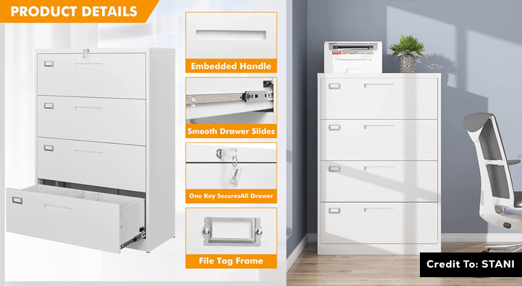 4 drawer file cabinets