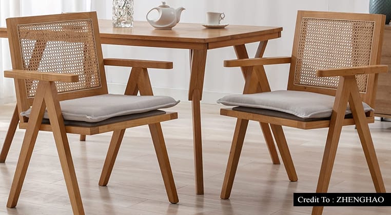 black rattan dining chairs