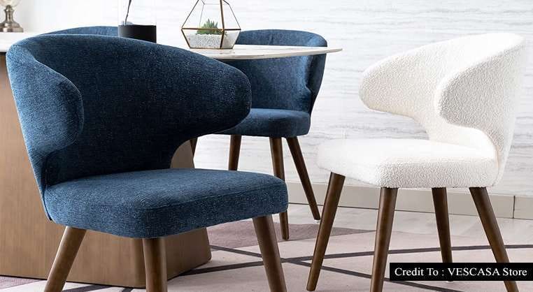 Curved dining chairs