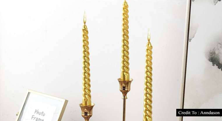 gold candle sticks