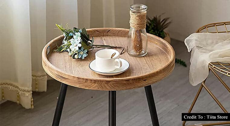small round accent table