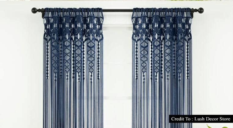 boho macrame curtains