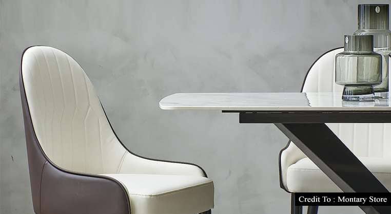 Mid Century Leather Dining Chair