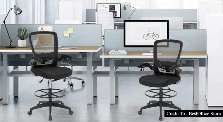 Tall office chair for standing desk