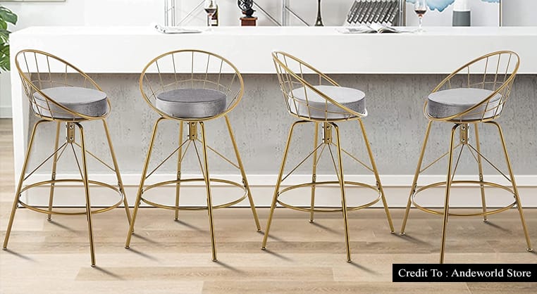gold counter stools