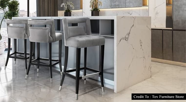 gray counter height stools