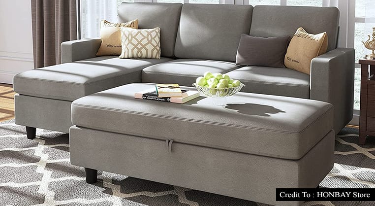 l shaped couch with ottoman