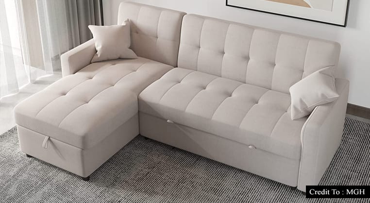 l shaped pull out couch