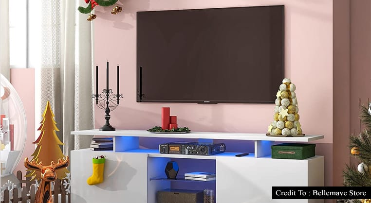 light wood tv stand