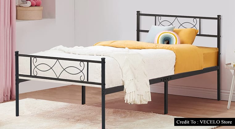 metal bed frame twin