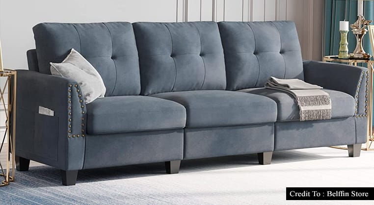 modern gray couch