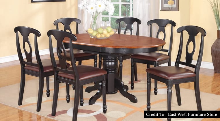 oval dining table for 6