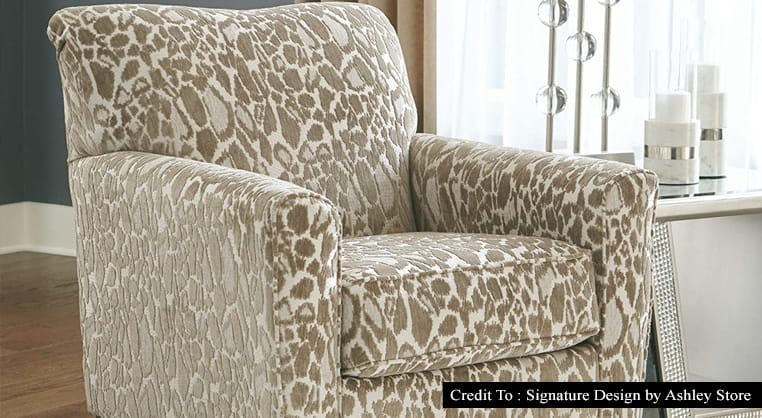 printed accent chair