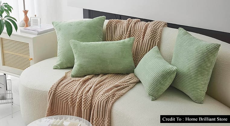 sage green couch