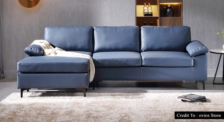 suede sectional couch
