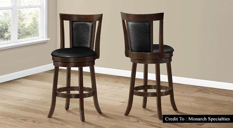 wood swivel bar stools