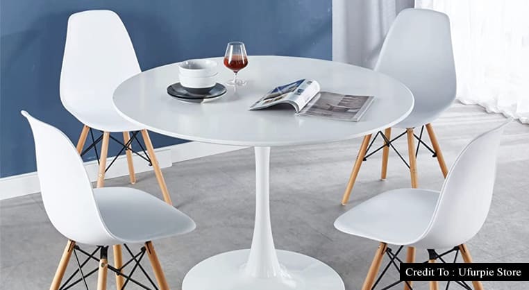 round dining table for 4 with chairs