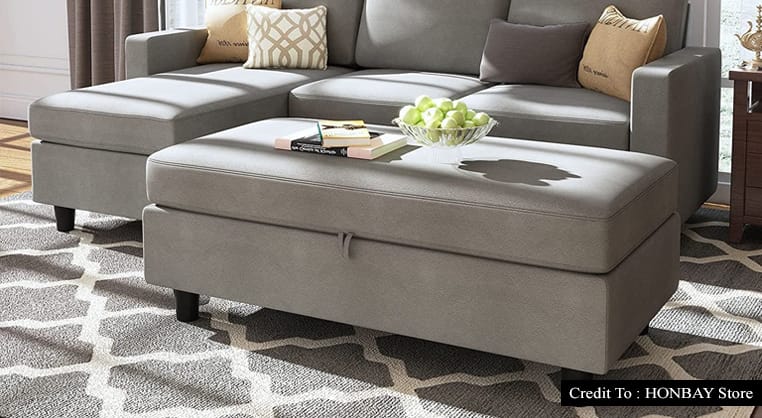 sectional with chaise and ottoman