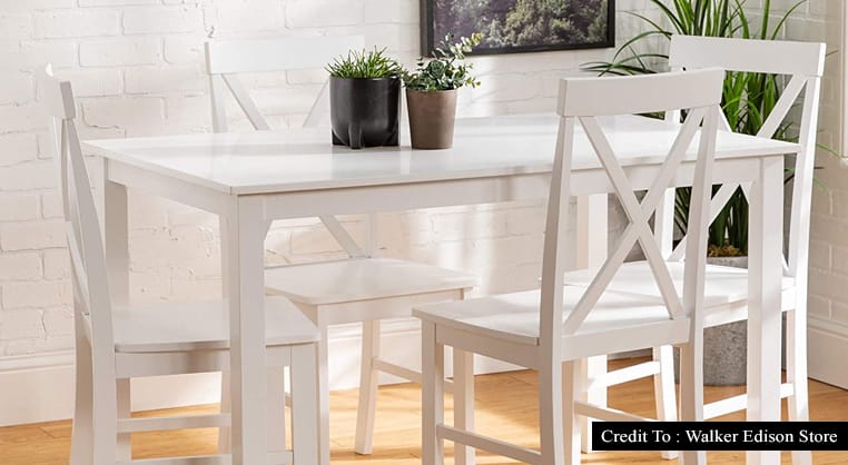 small white kitchen table