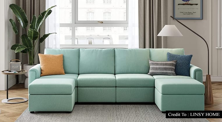 teal sectional couch