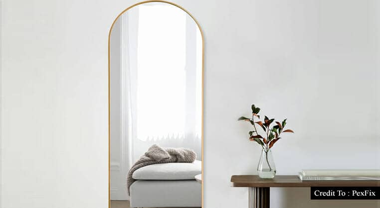 arched floor length mirror