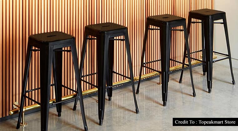 backless metal bar stools