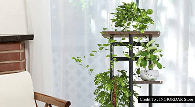 corner tiered plant stand
