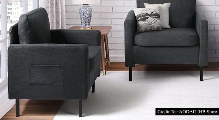 Dark Gray Accent Chair