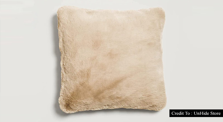 faux fur throw pillow
