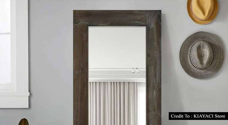 full length mirror wood frame