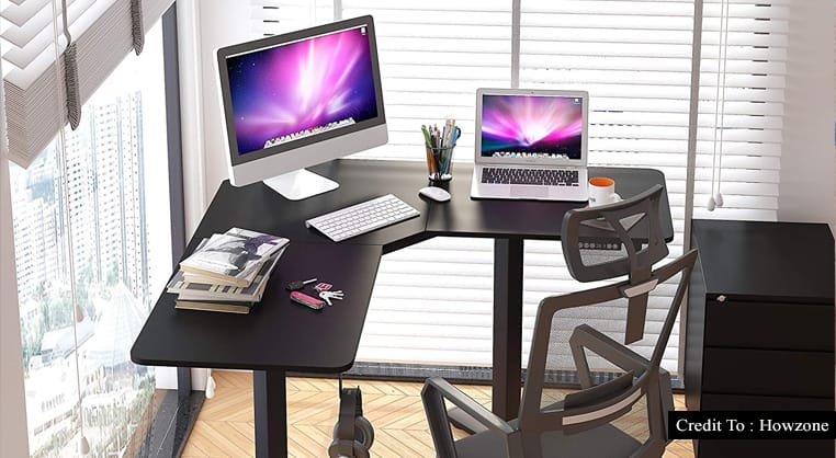 height adjustable corner desk