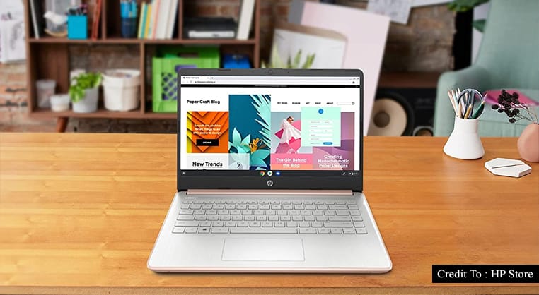 hp rose gold laptop