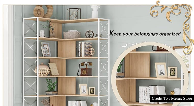 l shaped bookcase
